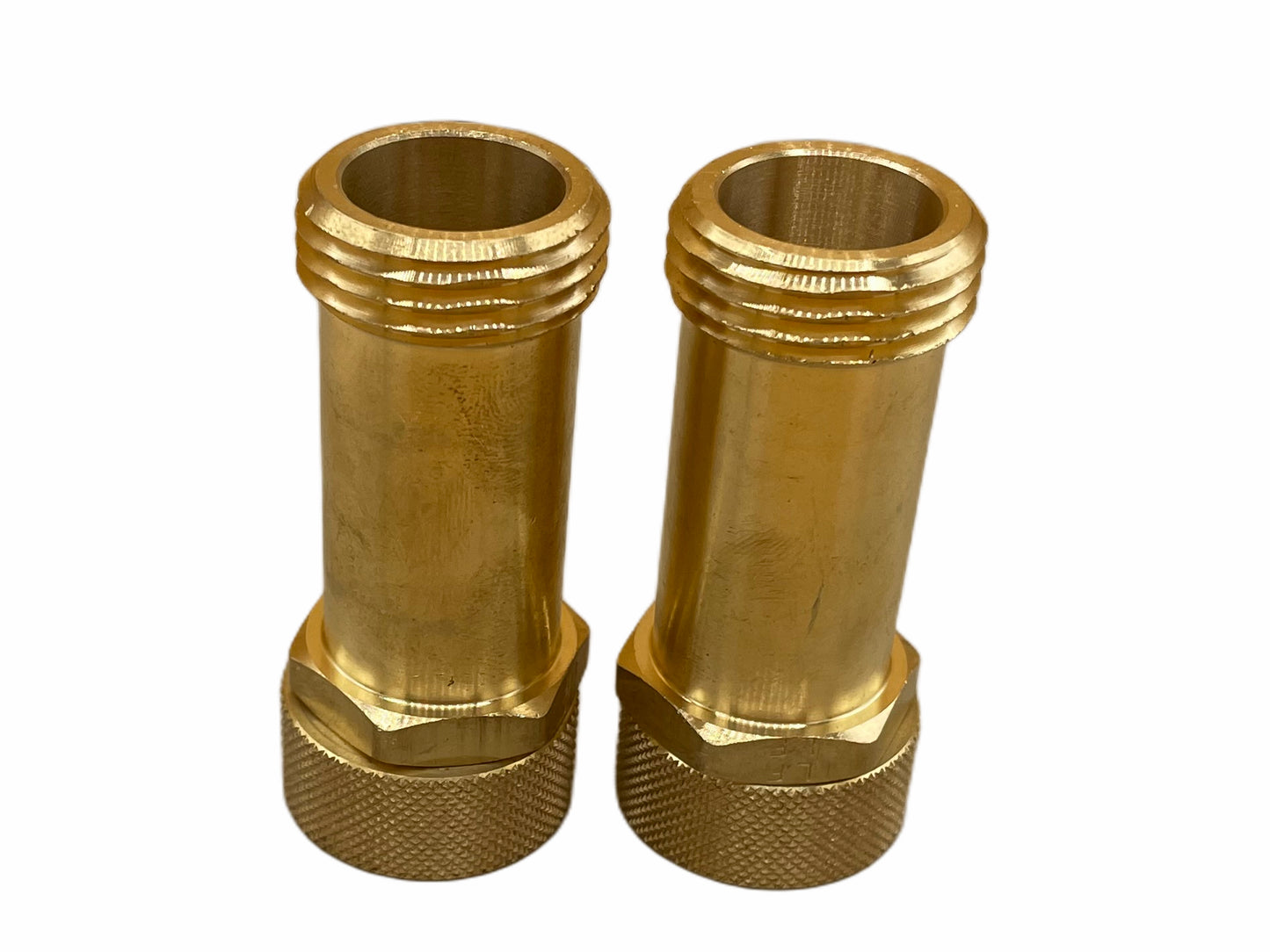 Washing Machine Flood Prevention Hose Kit for Valve Box w/ Recessed Valves. Integrated Automatic Water Shutoff Valve & Qty. 2 - 2.6" Brass Swivel Extenders
