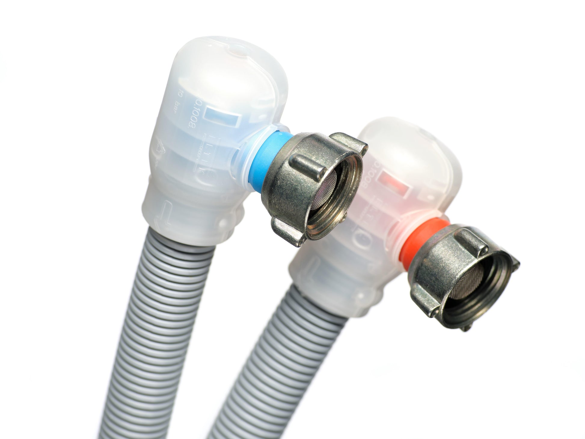 Hot and cold water supply line garden hose thread connections