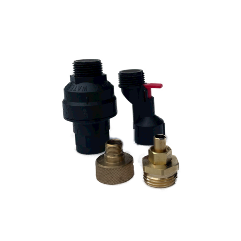 Válvula de cierre de bloque de agua - Kit de instalación para inodoro en espacios reducidos