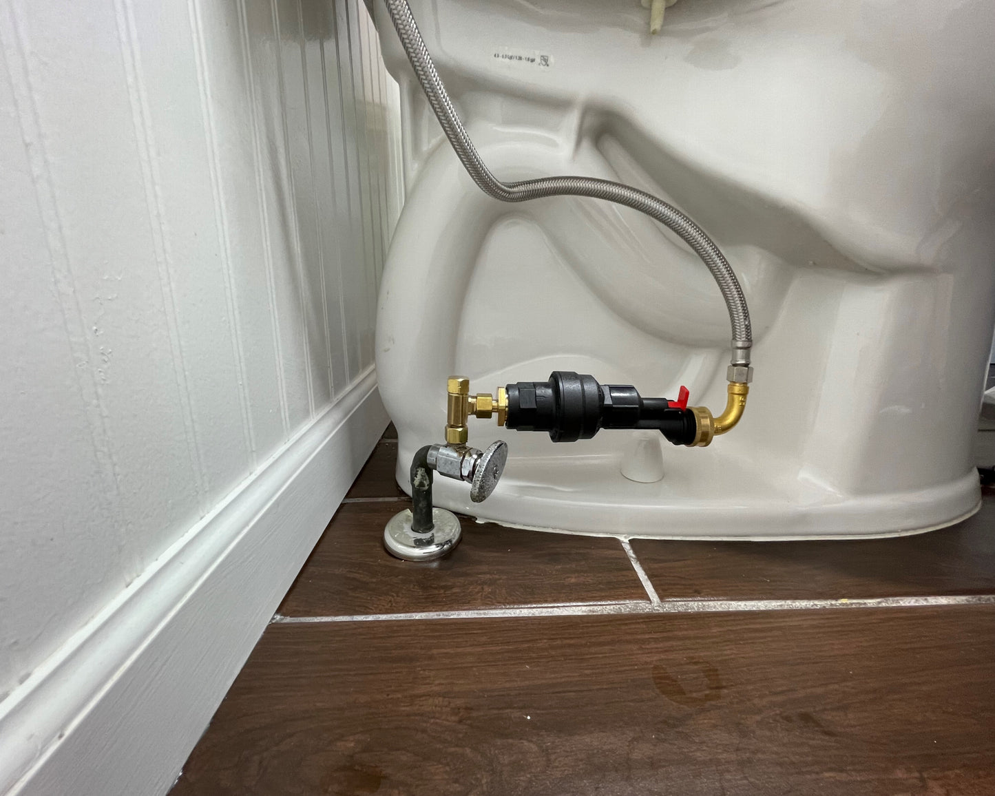 Water Block Toilet Shutoff Kit for Horizontal Installations