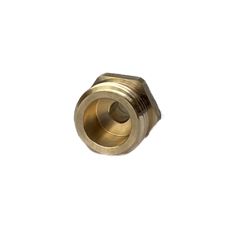 3/4" GHT Brass Fitting. Male connection.