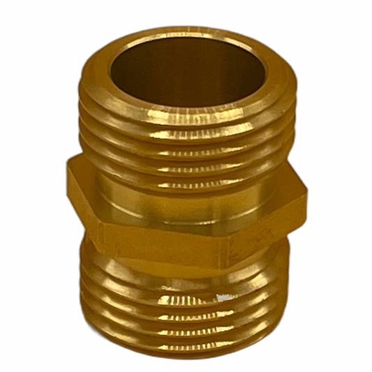 3/4" MGHT x 3/4" MGHT Brass Coupling Fitting