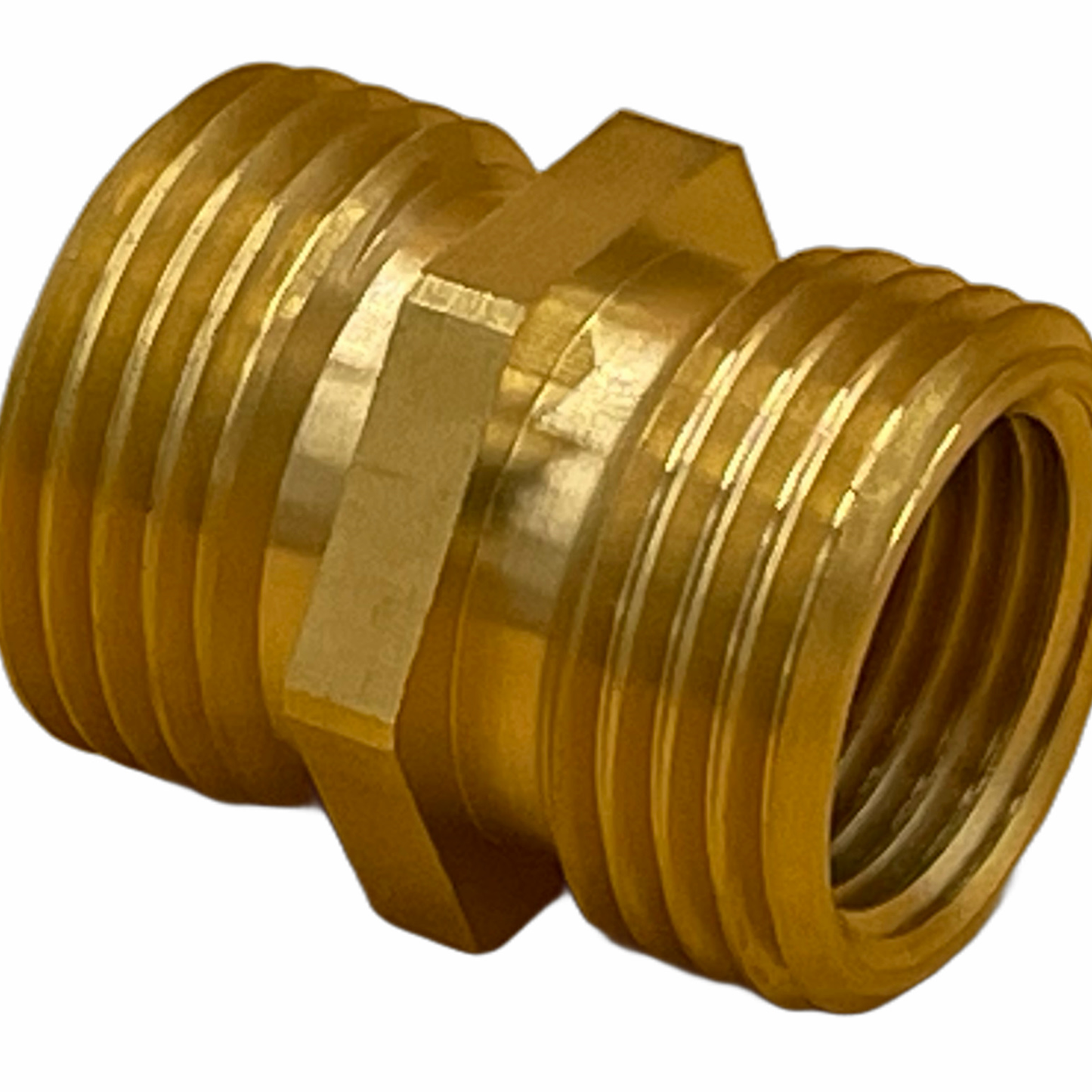 3/4" MGHT x 3/4" MGHT Brass Coupling Fitting