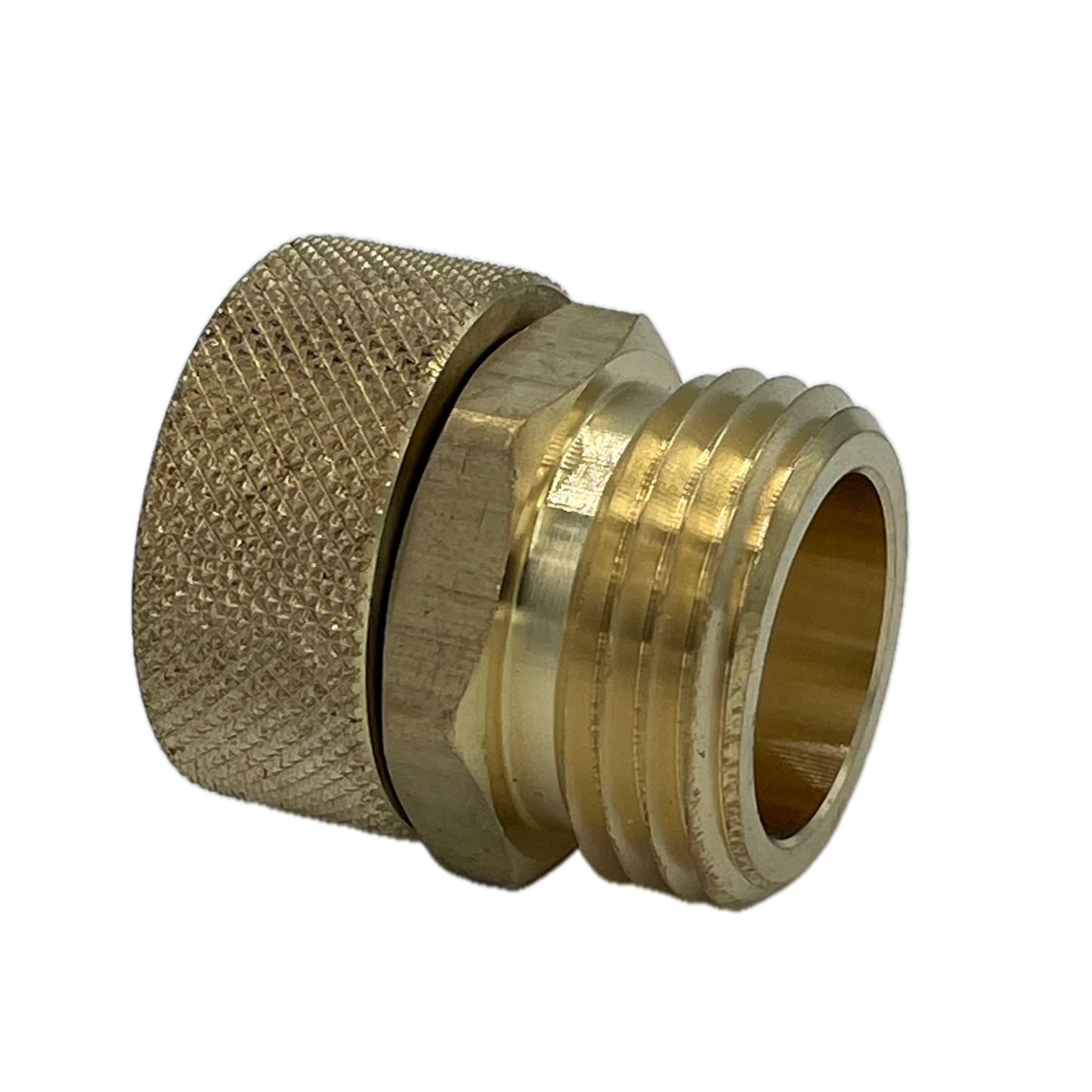 3/4" FGHT x 3/4" MGHT Brass Swivel Extender Fitting - 1.25"