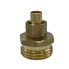 Vástago de tubo macho de 3/8" a conector de latón macho GHT de 3/4" 