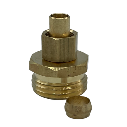 Tige de tuyau 3/8" mâle vers raccord en laiton mâle 3/4" GHT 