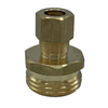 3/8" Male Compression x 3/4" MGHT Adapter Fitting