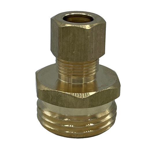 3/8" Male Compression x 3/4" MGHT Adapter Fitting