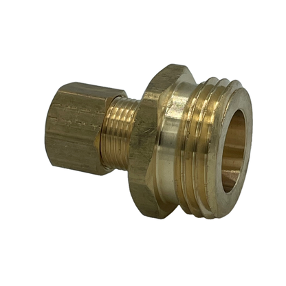 3/8" Male Compression x 3/4" MGHT Adapter Fitting