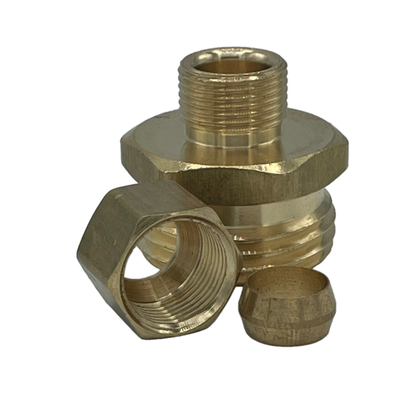 3/8" Male Compression x 3/4" MGHT Adapter Fitting
