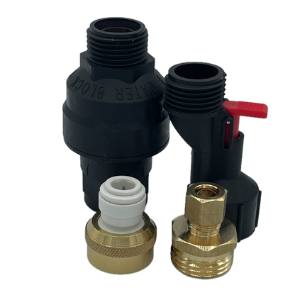 Kit de bloque de agua para línea de suministro de agua de 3/8"